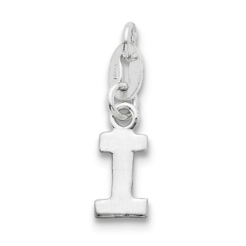 Sterling Silver Initial I pendant, Classy Pendants for Necklace