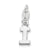 Sterling Silver Initial I pendant, Classy Pendants for Necklace