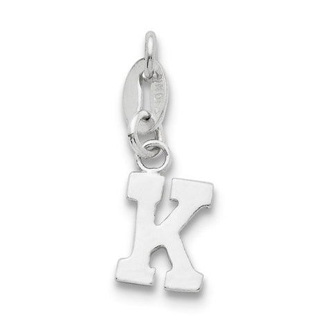 Sterling Silver Initial K pendant, Appealing Pendants for Necklace