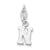 Sterling Silver Initial N pendant, Dazzling Pendants for Necklace