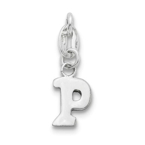 Sterling Silver Initial P pendant, Delightful Pendants for Necklace