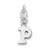 Sterling Silver Initial P pendant, Delightful Pendants for Necklace