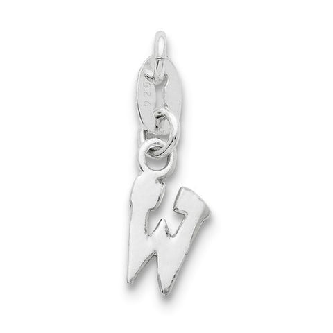 Sterling Silver Initial W pendant, Gorgeous Pendants for Necklace