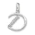 Sterling Silver CZ Initial D Pendant, Alluring Pendants for Necklace