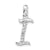 Sterling Silver CZ Initial I Pendant, Beautiful Pendants for Necklace