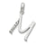 Sterling Silver CZ Initial M Pendant, Pendants for Necklace