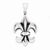 Sterling Silver Antiqued Fleur de Lis Pendant, Adorable Pendants for Necklace