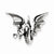Sterling Silver Antiqued Dragon Pendant, Pendants for Necklace