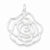 Sterling Silver Polished Flower pendant, Pendants for Necklace