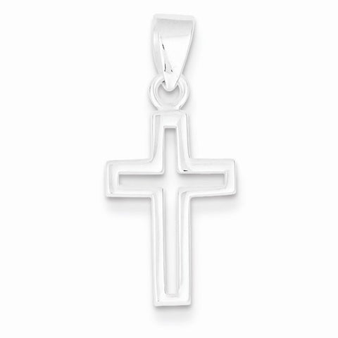 Sterling Silver Cross Pendant, Stylish Pendants for Necklace