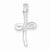 Sterling Silver Polished Cross Pendant, Classy Pendants for Necklace