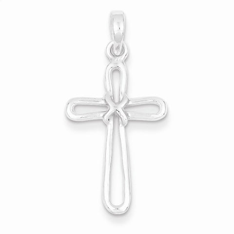 Sterling Silver Polished Cross Pendant, Appealing Pendants for Necklace