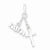Sterling Silver Polished Faith & Cross Pendant, Pendants for Necklace