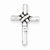 Sterling Silver Antiqued Cross Slide Pendant, Pendants for Necklace