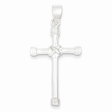 Sterling Silver Polished Cross Pendant, Pendants for Necklace