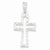 Sterling Silver Polished Open Cross Pendant, Pendants for Necklace