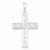 Sterling Silver Polished & Textured Cross Pendant, Pendants for Necklace