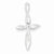 Sterling Silver Twisted Cross Pendant, Pendants for Necklace