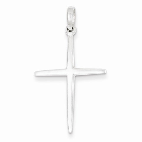 Sterling Silver Polished Cross Pendant, Appealing Pendants for Necklace