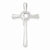 Sterling Silver CZ in Heart Cross Pendant, Pendants for Necklace