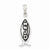 Sterling Silver Antiqued Ichthus Fish Pendant, Pendants for Necklace