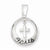 Sterling Silver Faith w/Cross Pendant, Pendants for Necklace
