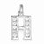 Sterling Silver White CZ Initial H Pendant, Pendants for Necklace