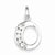 Sterling Silver White CZ Initial O Pendant, Pendants for Necklace
