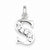 Sterling Silver White CZ Initial S Pendant, Pendants for Necklace