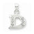 Sterling Silver CZ Initial D Pendant, Alluring Pendants for Necklace