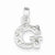 Sterling Silver CZ Initial G Pendant, Adorable Pendants for Necklace