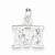 Sterling Silver CZ Initial M Pendant, Pendants for Necklace