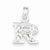 Sterling Silver CZ Initial R Pendant, Stylish Pendants for Necklace