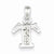 Sterling Silver CZ Initial T Pendant, Alluring Pendants for Necklace