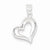 Sterling Silver Polished Heart Pendant, Dazzling Pendants for Necklace
