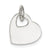 Heart w/Cut Out Heart Charm in Sterling Silver