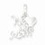 Sterling Silver Polished We Love You Mom Pendant, Pendants for Necklace