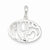 Sterling Silver Polished Oval Mom Pendant, Pendants for Necklace