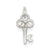 Key Charm in Sterling Silver