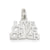 Polished Live, Love, Laugh Charm in Sterling Silver