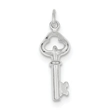Sterling Silver Polished Miniature Key Charm hide-image