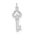 Sterling Silver Polished Miniature Key Charm hide-image