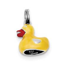 Sterling Silver Enamel Duck Charm hide-image