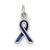 Sterling Silver Blue Enameled Awareness Charm hide-image