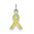 Sterling Silver Yellow Enameled Awareness Charm hide-image