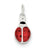 Sterling Silver Enameled Lady Bug Charm hide-image