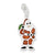 Sterling Silver Polished & Enameled Santa Charm hide-image