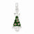 Sterling Silver Enameled Christmas Tree w/Star Pendant, Pendants for Necklace