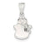 Sterling Silver Enameled Snowman Charm hide-image