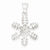 Sterling Silver Snowflake Pendant, Classy Pendants for Necklace
